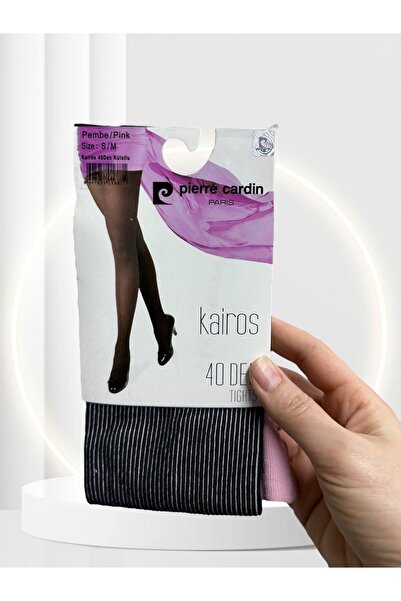 İntive Lingerie Pc Paris Kairos Double Color Striped Modern 40 Den Thick Pantyhose