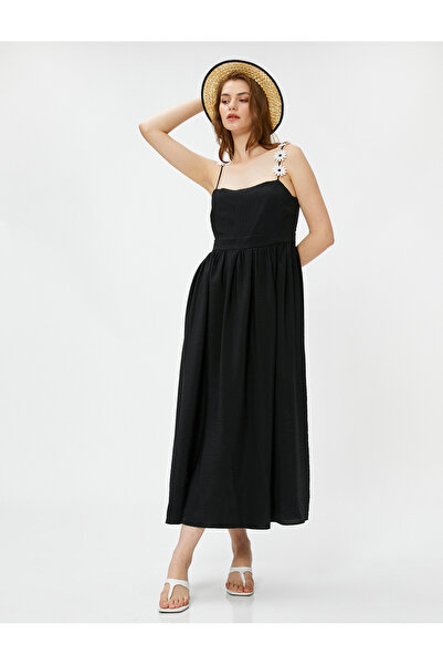 Koton Rochie de vara lunga din vascoza - Detaliu Margarete