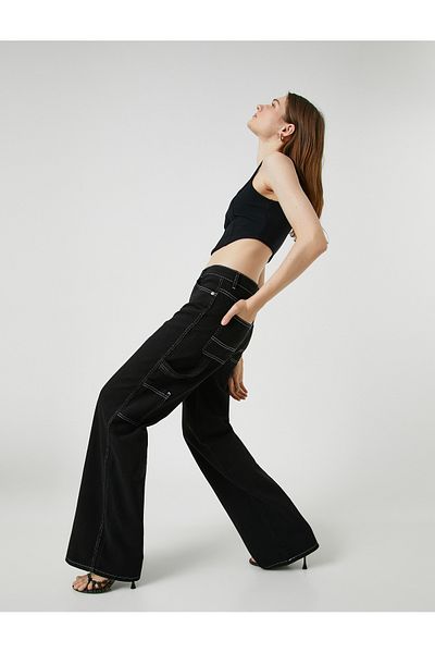 Koton Wide Leg Jeans High Waist