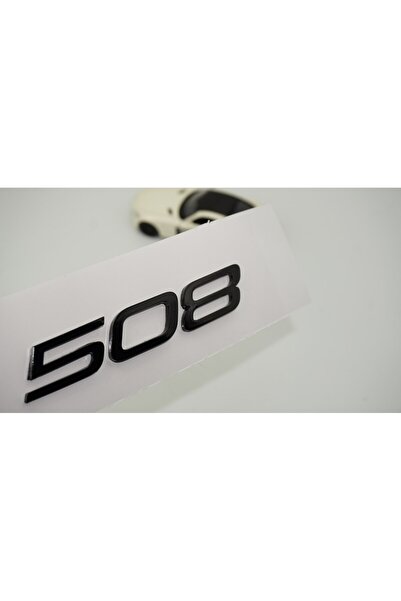 EDEXPORT Peugeot Yeni 508 Bagaj 3M 3D Siyah ABS Yazı Logo