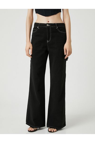 Koton Wide Leg Jeans High Waist