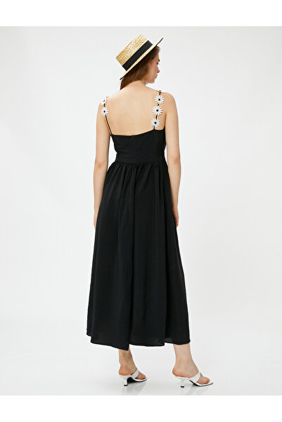 Koton Rochie de vara lunga din vascoza - Detaliu Margarete