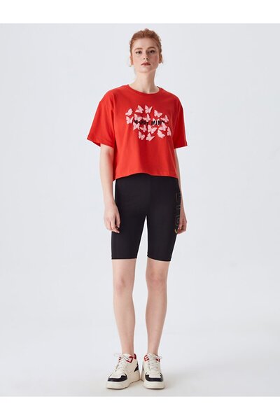 Ltb Graphic Printed Red T-shirt