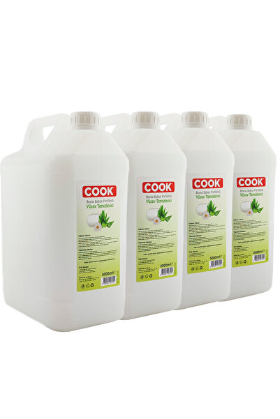 COOK Beyaz Sabun Kokulu Parfüm Yüzey Temizleyici 5 Lt X 4 Adet