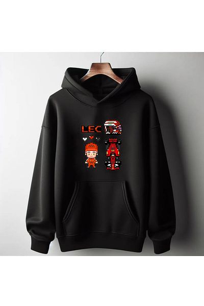 Pisa Art Φούτερ Unisex ειδικής σχεδίασης Charles Lecrec F1 Pixel
