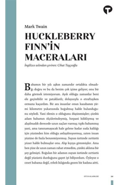 Turkuvaz Kitap Huckleberry Finn'in Maceraları