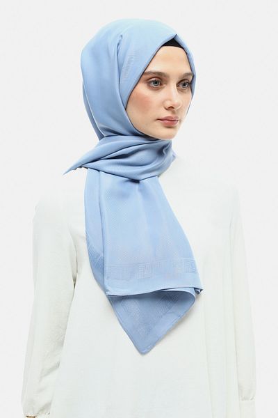Setrms Şal detaliat cu dungi ALBASTRE 251903136