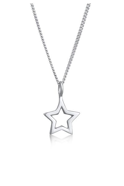 ELLI Colier Doamnă Star Pandantiv Astro Modern În Argint Sterling 925