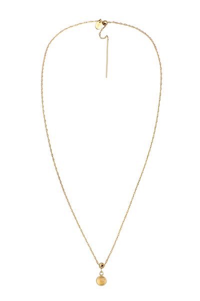 ELLI Damen-Halskette mit rotem Granat-Cabochon-Schliff – Strass, Kettenglied, 925er Sterlingsilber