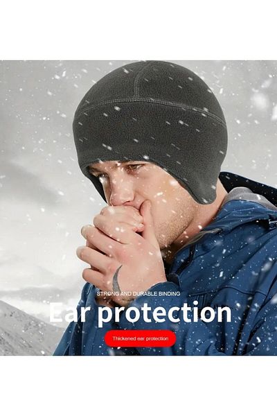 SEBURAM COLLECTION Winter Thermal Beanie with Double Fleece Half Ears