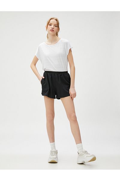 Koton Minimal Printed Sports T-Shirt Crew Neck