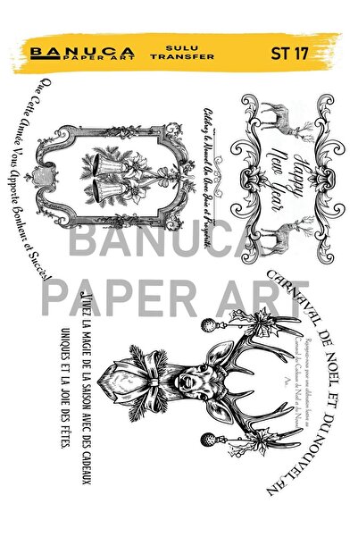 DERYA DESİNG ART BAC17 25x35cm Banuca نقل مائي