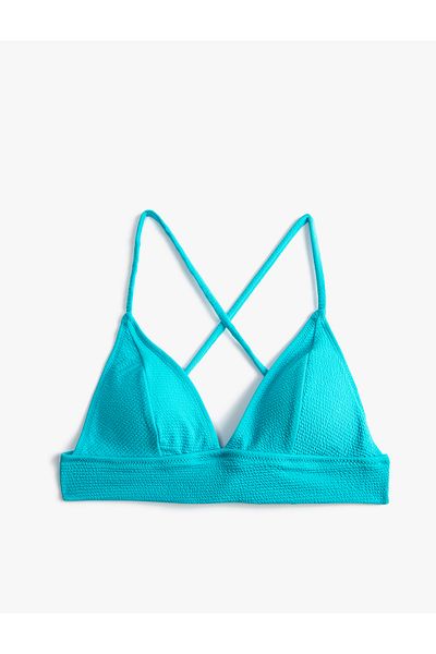 Koton Vrchný diel bikín Bralette s prekríženým popruhom s textúrou