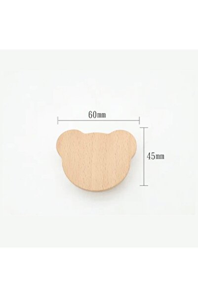 afralya home 3 pieces!baby room wooden drawer/cabinet handle with teddy bear figure handle, bear teddy shaped drawer handle