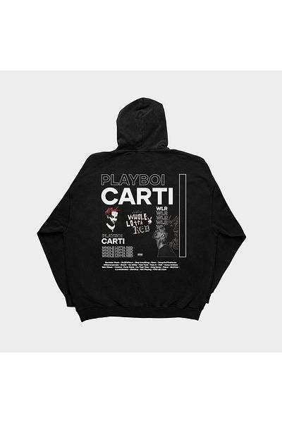 SVART WEAR Playboi Carti - Whole Lotta Red Designed Black Oversize φούτερ