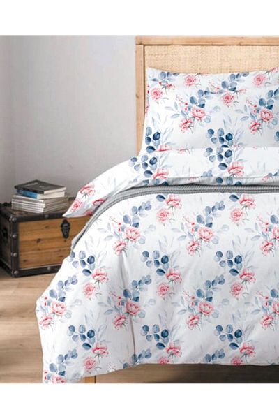 SENLİFE Cotton Belysima Battal Duvet Cover Set - Elastic