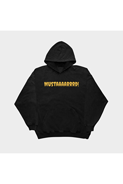 SVART WEAR Kendrick Lamar - Hanorac oversize negru cu design TV MUSTARD