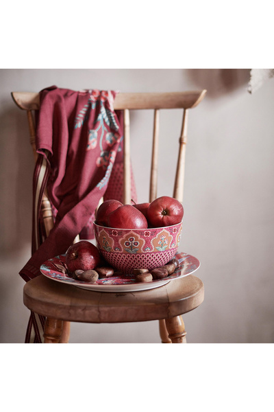 Pip Studio Flower Festival Kırmızı Porselen Kase 18 Cm