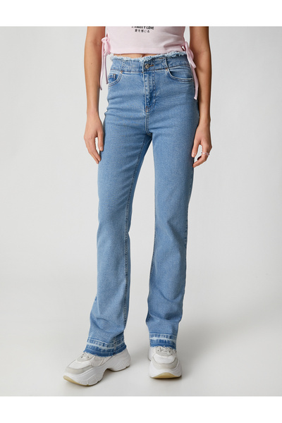 Koton Španělské džíny úzkého střihu s vysokým pasem