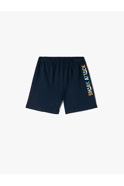 Koton Shorts Elastic Waist Print Detailed Cotton