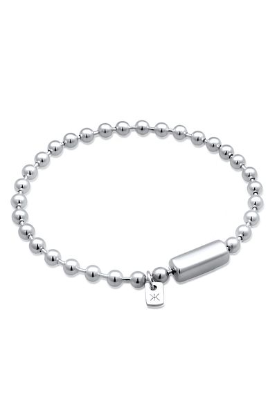 KUZZOI Armband Armband Herren Basic Kugelkette 925 Sterling Silber 21 cm