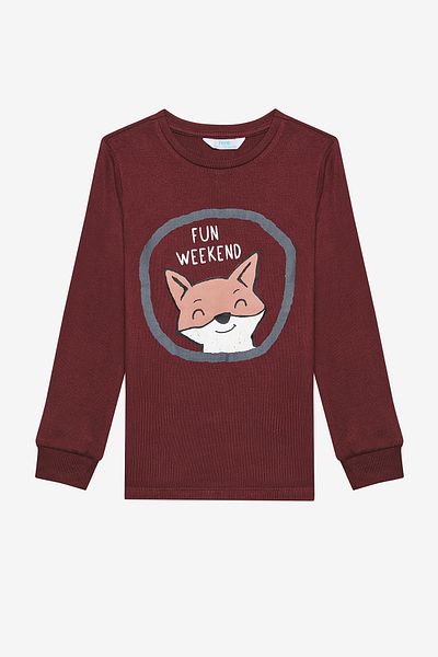 Penti Fun Fox Thermo-Pyjama-Set für Jungen