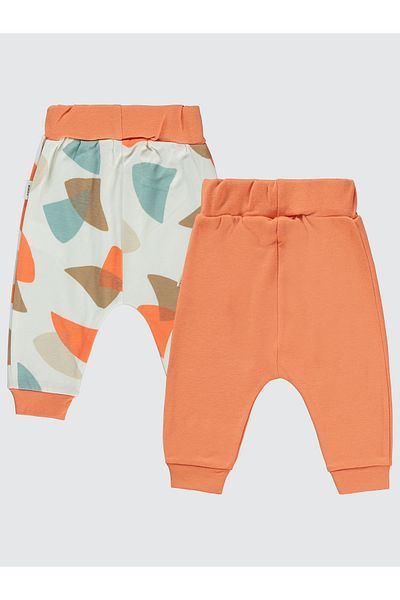 Civil Baby 2 Pack Orange Single Bottom for Baby Boy Without Booties 6-18 Months
