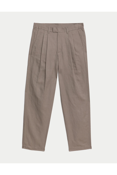 Marks & Spencer Tapered Fit Keten Pantolon