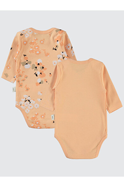 Civil Baby Salmon Colored 2-Piece Badi Set for Baby Girl 3-18 Months