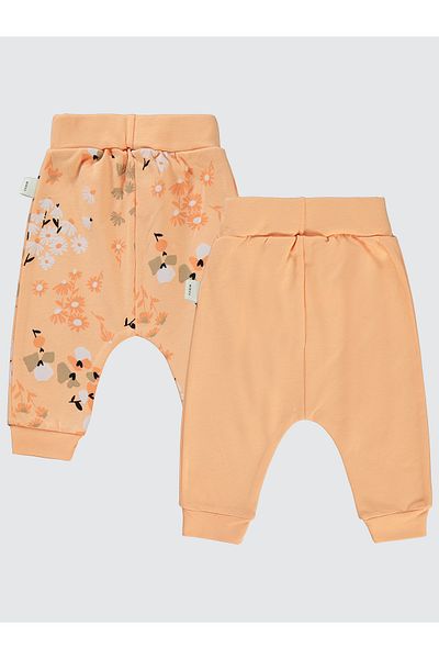 Civil Baby 2 Pack Salmon Booties Free Single Bottom for Baby Girl 6-18 Months