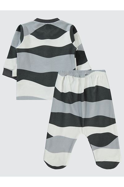 Civil Baby 1-6 Months Baby Boy Smoked Pajamas Set