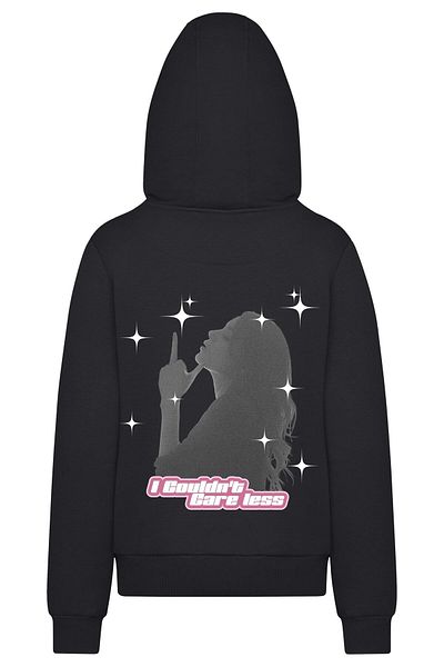 Mister Tee Couldn't Care Less Damen Flauschiger Kapuzenpullover