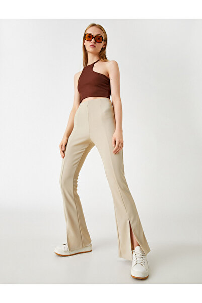 Koton Ψηλόμεσο σχιστό παντελόνι