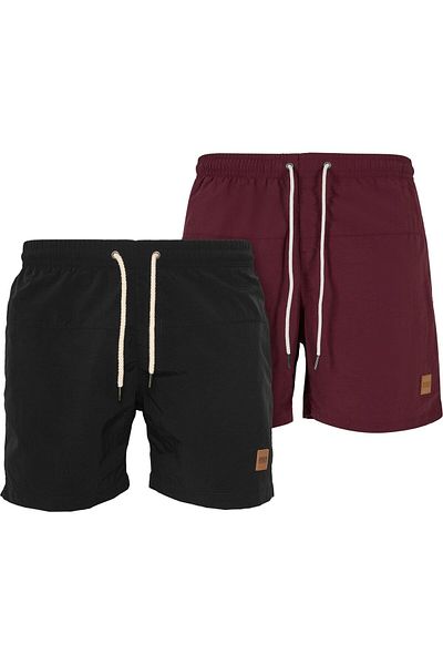 Urban Classics Herren Block Swim Shorts 2-pack
