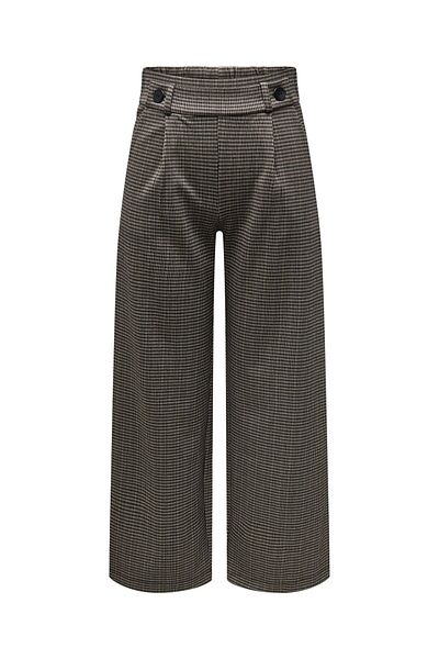 JDY Kadın Kahverengi Orta Bel Geniş Paça Pantolon