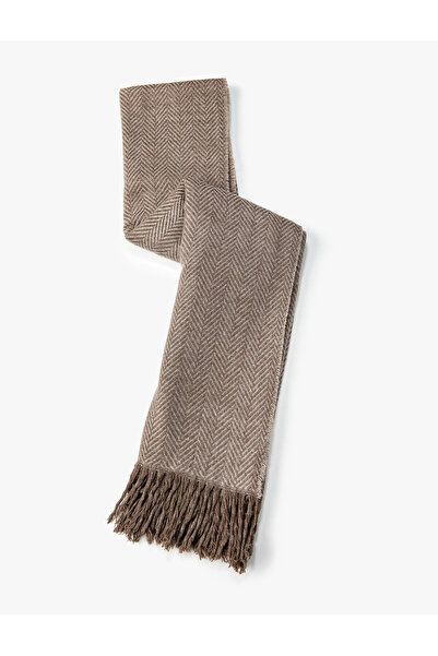 Koton Eșarfă cu ciucuri texturată