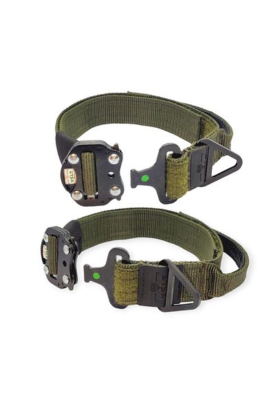 VSLT HANDMADE Tactical Large Breed Dog Collar with Handles.k9 Collar.doberman,rottweiler,malinois,cane Corso