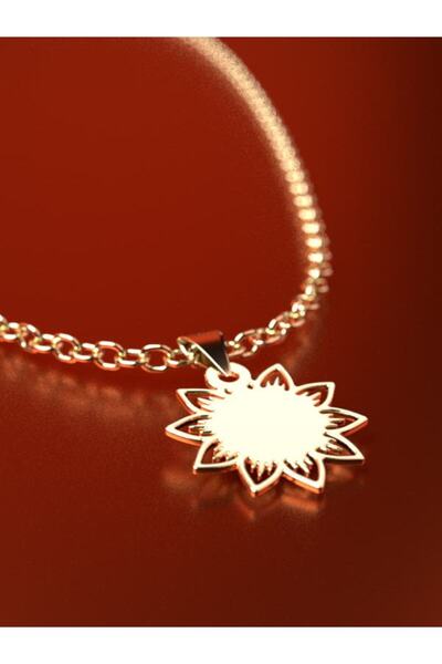 JEWELAi 14 ayar altın Çiçek Kolye Ucu 0.5 gr, KC12218 Kodlu