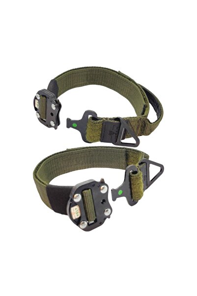 VSLT HANDMADE Tactical Large Breed Dog Collar with Handles.k9 Collar.doberman,rottweiler,malinois,cane Corso