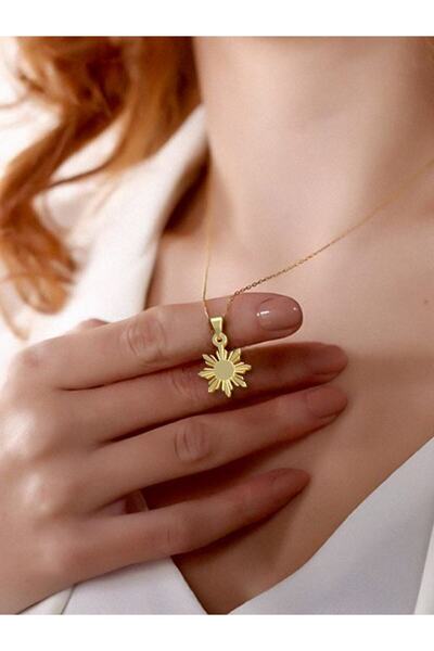 JEWELAi 14 ayar altın Güneş Kolye Ucu 0.5 gr, KC12323 Kodlu