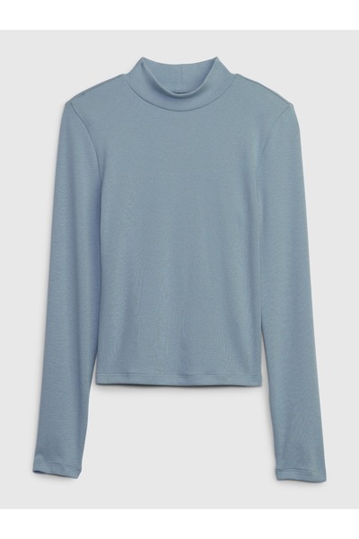 GAP Kız Çocuk Mavi Balıkçı Yaka T-Shirt