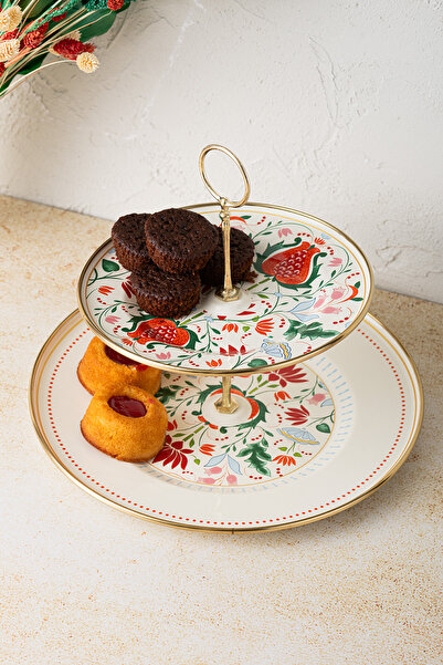 Emsan Pomegranate Enamel Layered Cookie Holder 21X29 cm
