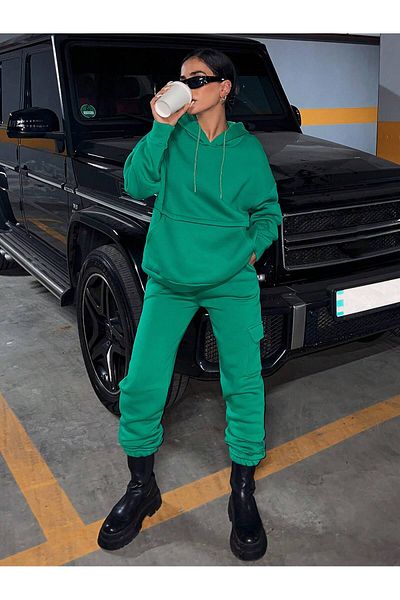 DCL STYLE Thick Set Tracksuit with Hoodie
