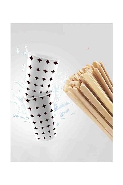 AREMED Wooden Tea Coffee Stirrer 400 Pieces