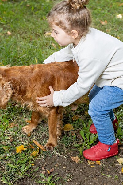 Genel Markalar Smart Walker High Top Kırmızı Işık Barefoot Çocuk Bot