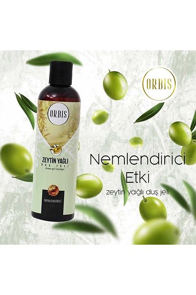 ORBİS 400 ml Olive Oil Shower Gel - Bag with Moisturizing Effect and Gift