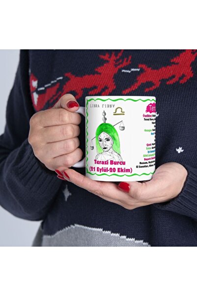 sıradışıhediyem Libra Zodiac Sign Libra Sign Mug - Gift for Friend and Mother