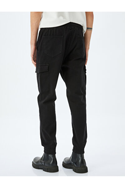 Koton Kargo Cep Detaylı Jogger Siyah Erkek Pantolon 5sam40005hw
