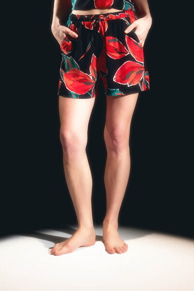 Hays Kadın Vegan Dokuma Cepli Şort