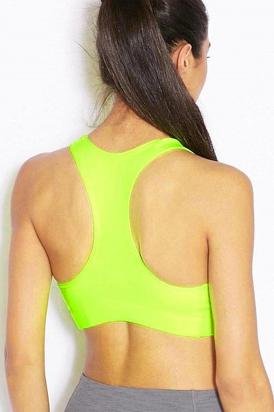 Nike Dri Fit Victory Compression Bra Γυναικείο Bustier Sports σουτιέν Neon Yellow